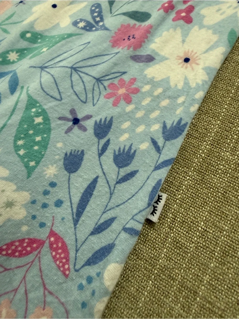 Little Sleepies Winter Floral Crescent Zippy
